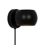 Nordlux Belir Luce Da Parete Metallo Nero | Adatto per 1x G9