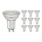 Confezione Multipack 10x Noxion Faretti LED GU10 PAR16 4W 345lm 36D - 830 Luce Calda | Dimmerabile - Sostitutiva 50W