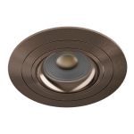 Noxion Incasso Faretti Logic MR16 Inclinabile Lucido Bronze | 92mm - Ritaglio 80mm - IP20 - Incl. GU10 Attacco