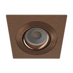 Noxion Incasso Faretti Boxi MR16 Inclinabile Texture & Lucido Oro | Ritaglio 80mm - IP20 - Incl. GU10 Attacco