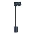 Noxion Faretto a binario Luce Pendente 3 Fasi Aluminium Nero | Adatto per 1x GU10