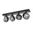 SLV Kalu Faretti Aluminium Nero | Adatto per 4x GU10 (AR111) 