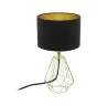 Eglo Lampada Da Tavolo Carlton 2 Acciaio Oro Nero | IP20 - Adatto per 1x E14 