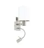 Eglo Luce Da Parete Pasteri Acciaio Nichel Satinato 40 | IP20 - Incl. Faretti e Escl. 1x E27