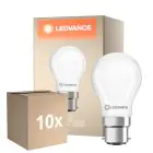 Confezione Multipack 10x Ledvance Classic LED B22 Pera Ghiaccio 3.4W 470lm - 827 Bianco Molto Caldo | Sostitutiva 40W