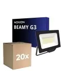 Confezione Multipack 20x Noxion Proiettore LED Beamy G3.1 Nero 50W 5500lm 110D - 840 Bianco Freddo | IP65 - Simmetrico 